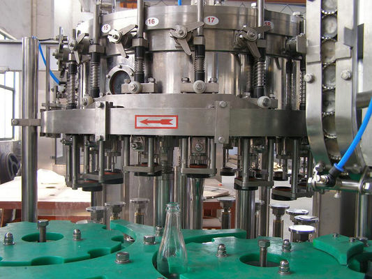 Rotary Glass Bottle Filling Machine for Fruit Juice / Soda , Electric Driven 220V / 380V 4Kw