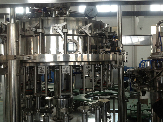 Gewohnheit 3 in 1 Monoblock-Bier-Füllmaschine für Glasflasche/kann, Normaldruck
